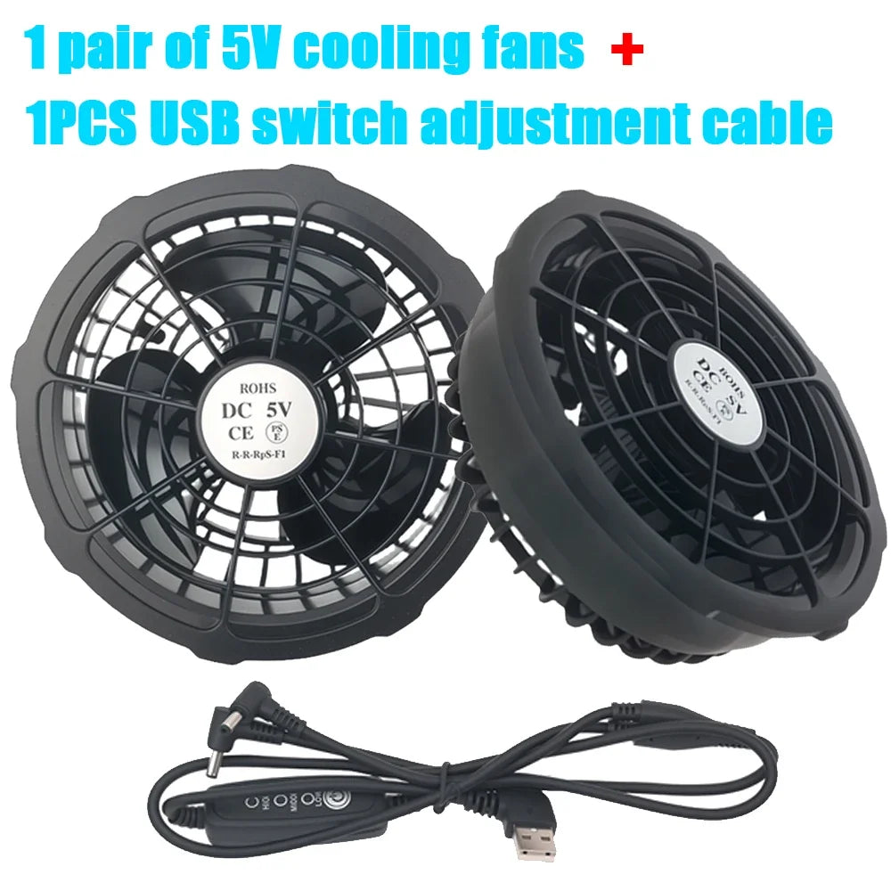 Wearable Cooling Fan for Air Conditioner Vest – Portable Cooling for Hot Work & Outdoor Use