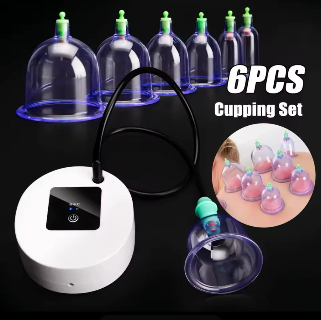Tuhopeta Electric Cupping Therapy Set – 12-Piece Professional Body Massager
