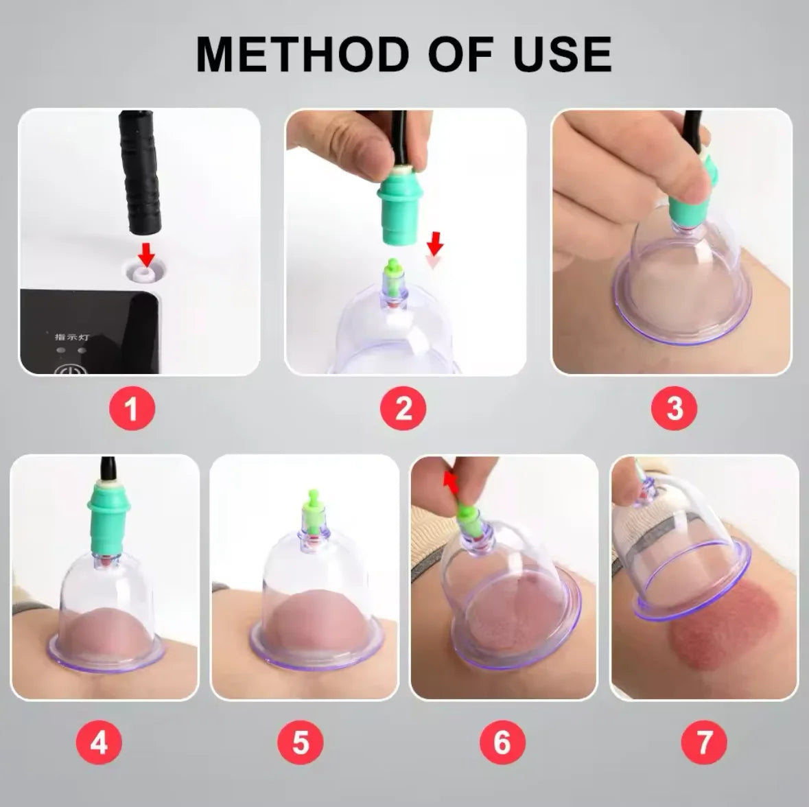 Tuhopeta Electric Cupping Therapy Set – 12-Piece Professional Body Massager