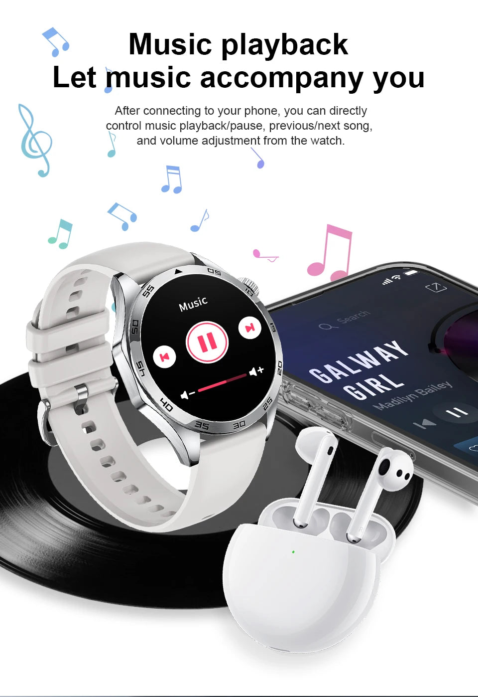 LIGE GT4 Pro Men's Smartwatch – ECG, Heart Rate, Bluetooth Call, Sports & Fitness Tracker for Android & iOS