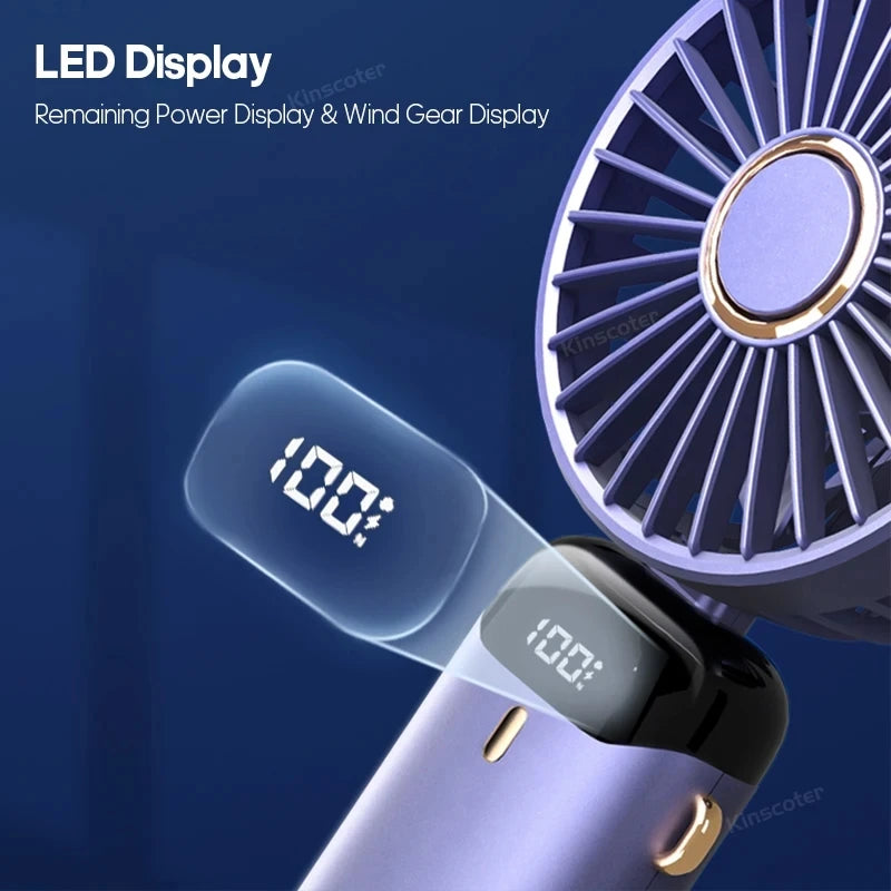 Mini USB Rechargeable Cooling Fan – Handheld & Desktop Personal Air Circulator