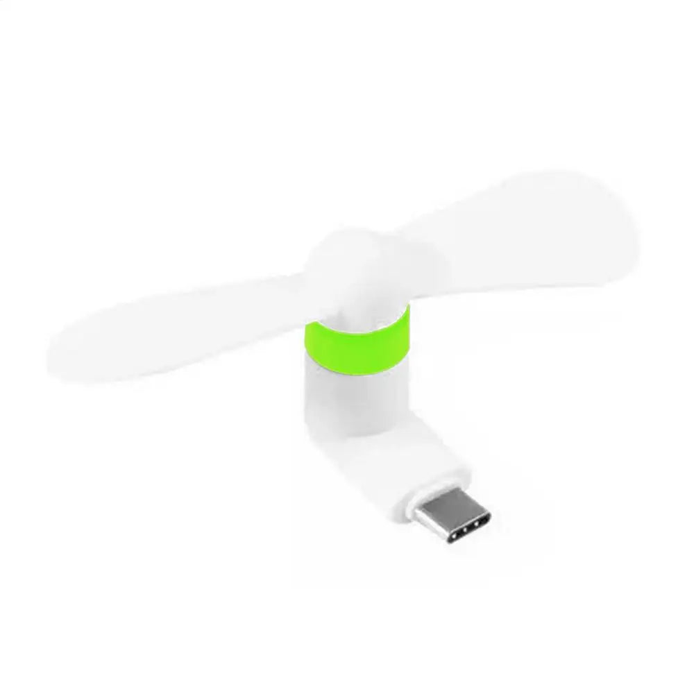 Type-C Portable Mini Phone Fan – USB Cooling MicroFan with Charging Treasure Compatibility