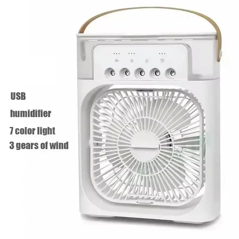 2025 3-in-1 Portable Air Cooler – Fan, Humidifier & LED Night Light