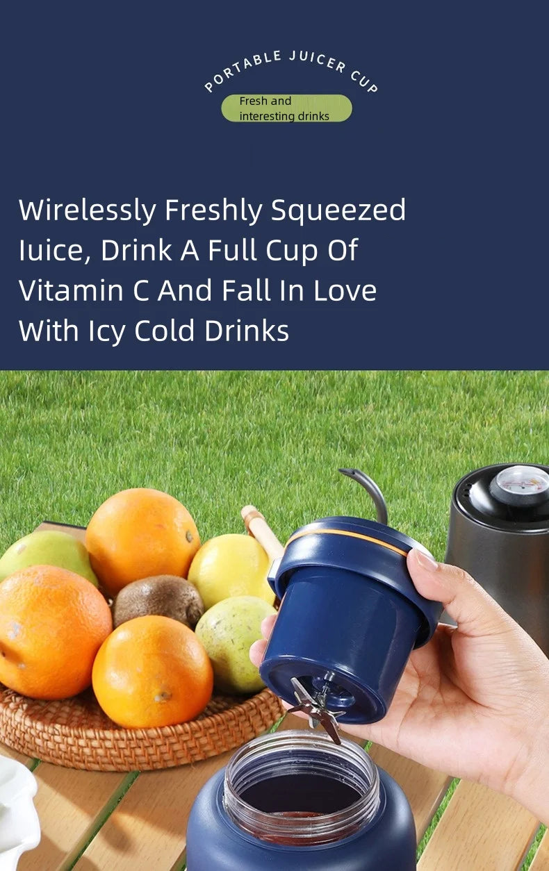 Portable USB Electric Juicer – Rechargeable Fruit Blender for Home & Outdoor Use