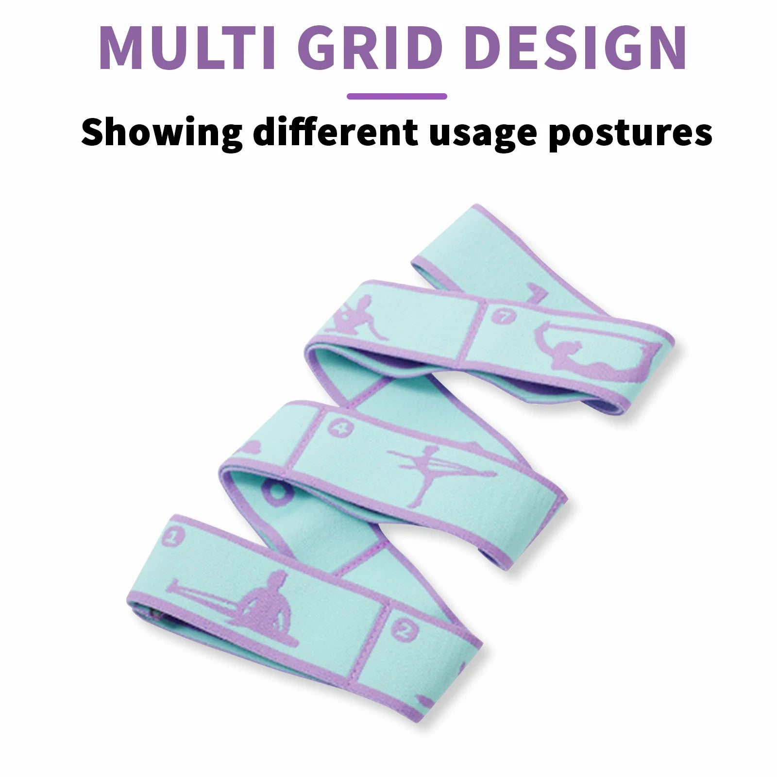 Loop Resistance Bands for Ballet & Pilates – Fitness Strength Training Stretching Bands with Yoga Pattern