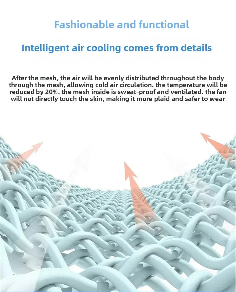 Men’s USB  and women Charging Cooling Fan Vest – Sleeveless Hooded Outdoor Jacket