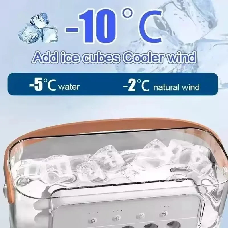 2025 3-in-1 Portable Air Cooler – Fan, Humidifier & LED Night Light