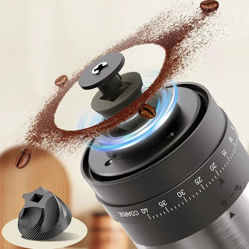 Portable Electric Coffee Grinder – USB Rechargeable, Adjustable Grind for Home & Travel