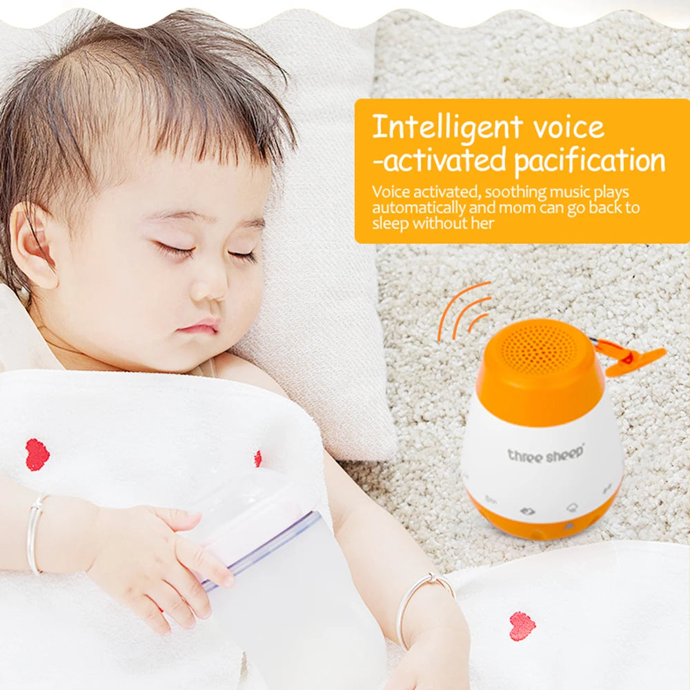 Smart Baby White Noise Machine – Sound Therapy & Voice Sensor for Infant Sleep Aid