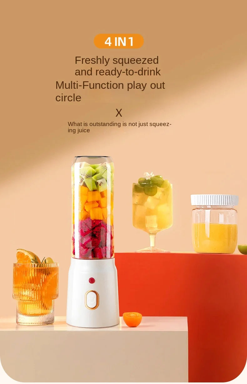 Portable  Blender For Kitchen And Home  Wireless Electric Fruit Juicer Machine Shakes and Smoothies Personal Travel Blender