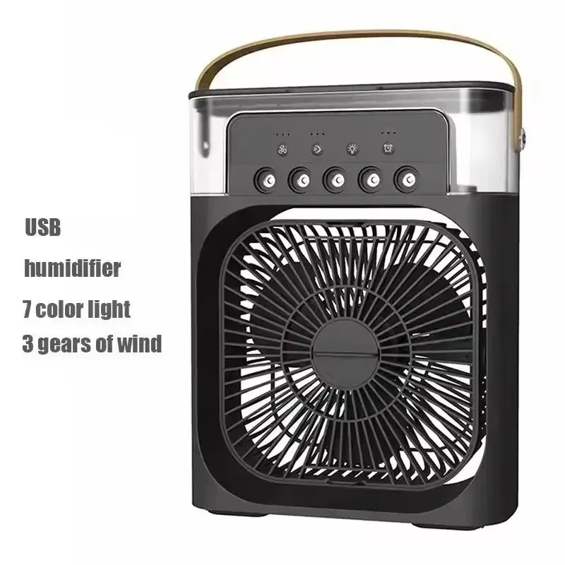 2025 3-in-1 Portable Air Cooler – Fan, Humidifier & LED Night Light