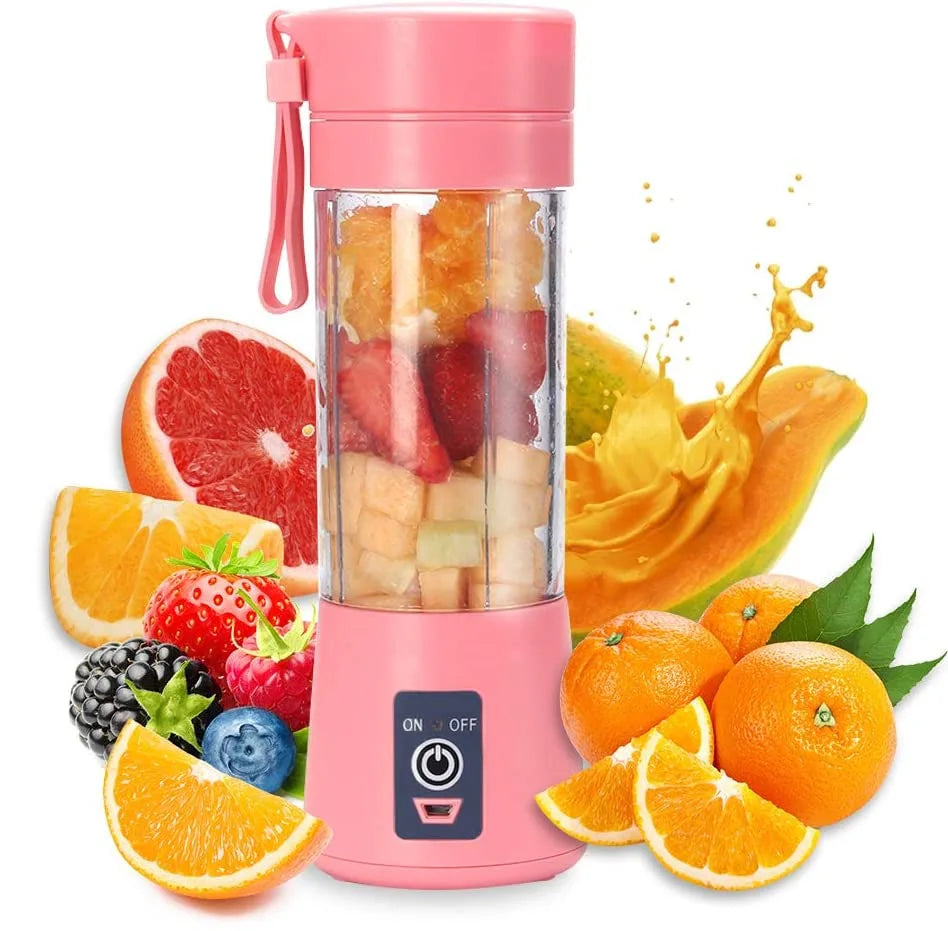 Portable Mini Electric Juicer – USB Rechargeable Smoothie & Juice Maker for Fruits and Citrus