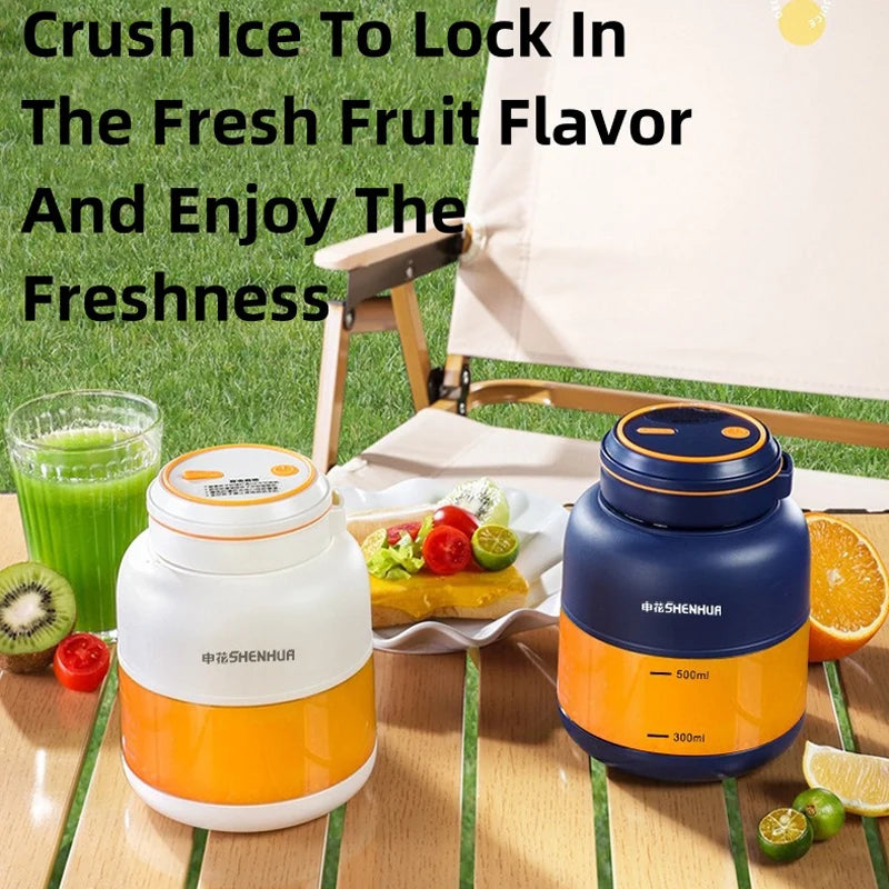Portable USB Electric Juicer – Rechargeable Fruit Blender for Home & Outdoor Use