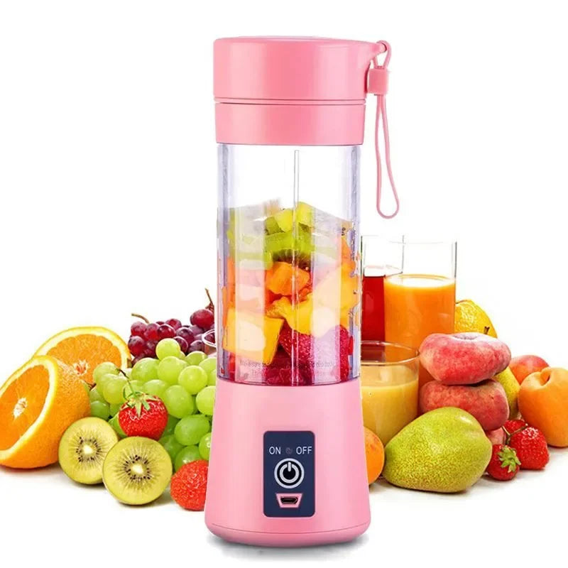 Portable Mini Electric Juicer – USB Rechargeable Smoothie & Juice Maker for Fruits and Citrus