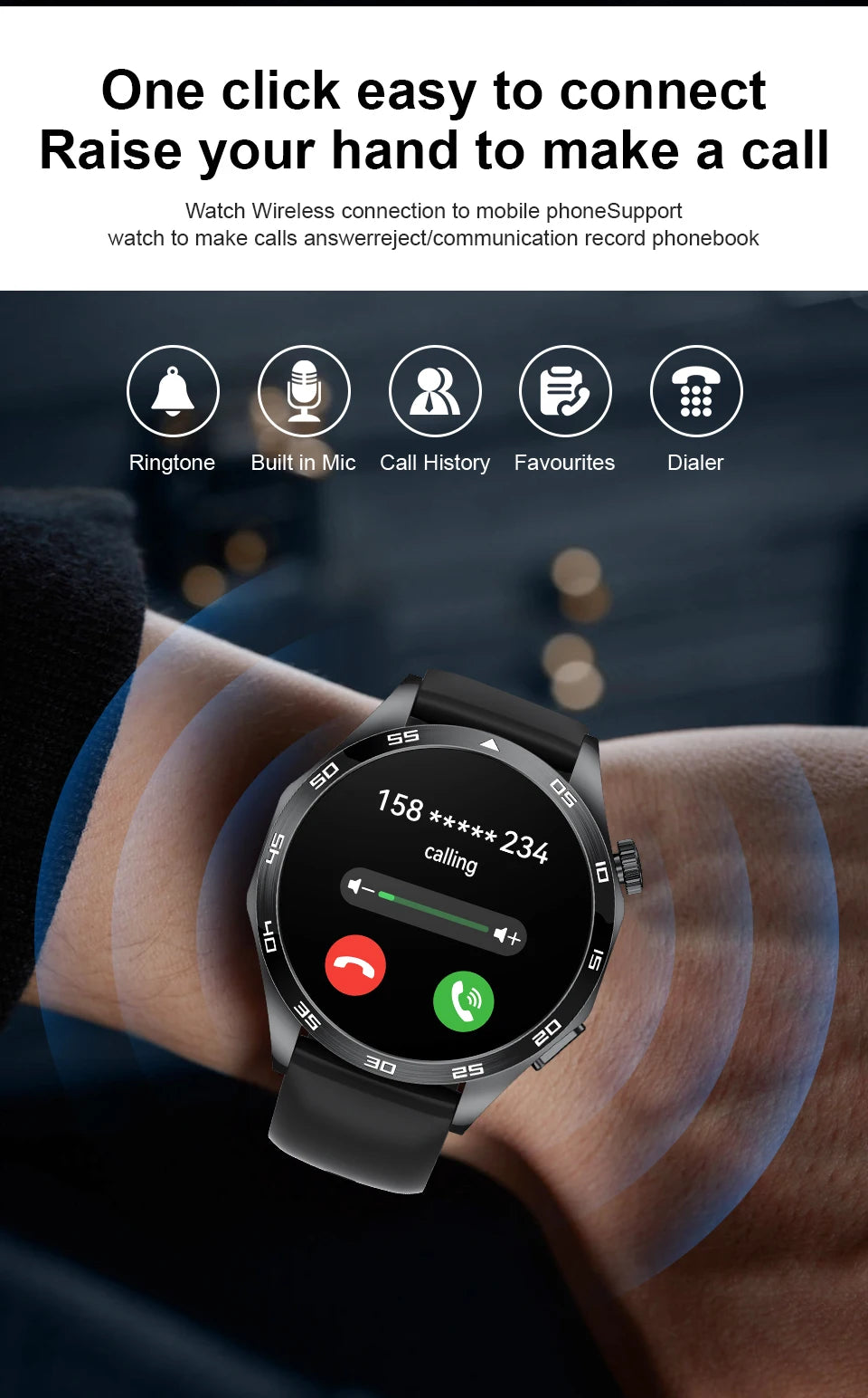 LIGE GT4 Pro Men's Smartwatch – ECG, Heart Rate, Bluetooth Call, Sports & Fitness Tracker for Android & iOS