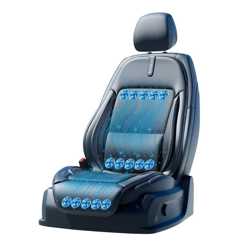 ar Seat Cooling Fan Cushion – Ventilated Lumbar Support Pad for Summer Driving