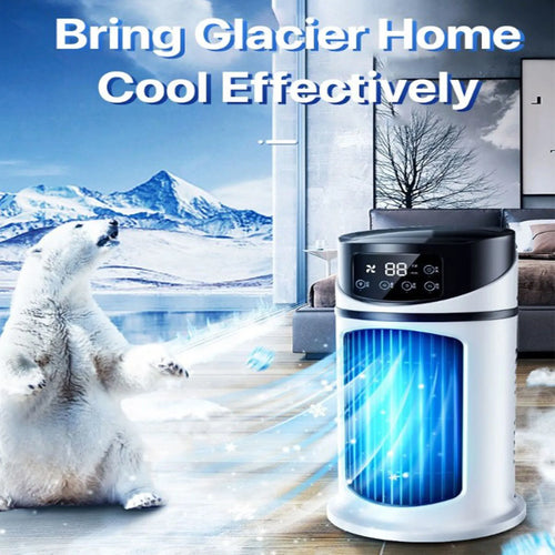 "Portable Air Cooler Fan – Water Cooling Mobile AC for Home & Office Use