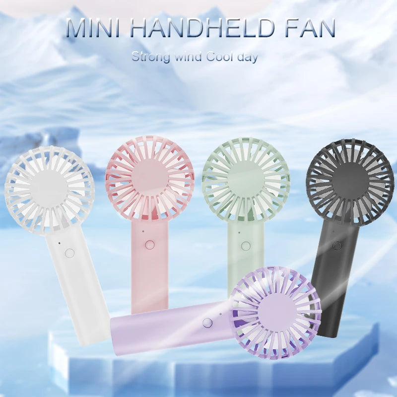 Portable USB Rechargeable Mini Fan – Handheld & Desktop Cooling for Travel or Outdoors