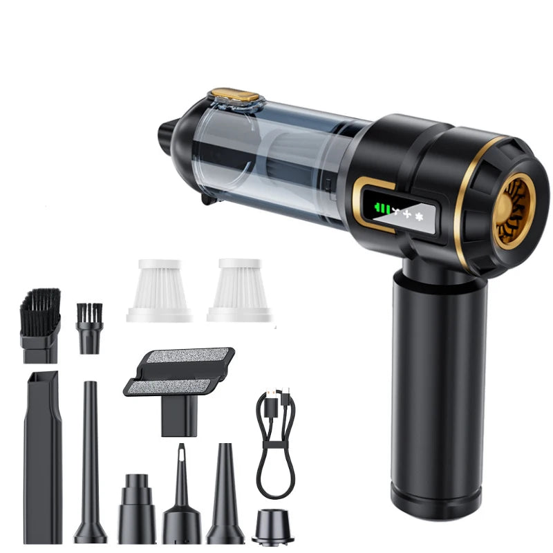 998000PA Cordless Car Vacuum Cleaner – Powerful Handheld Mini Vacuum & Blower with Strong Suction, Portable for Vehicle Cleaning