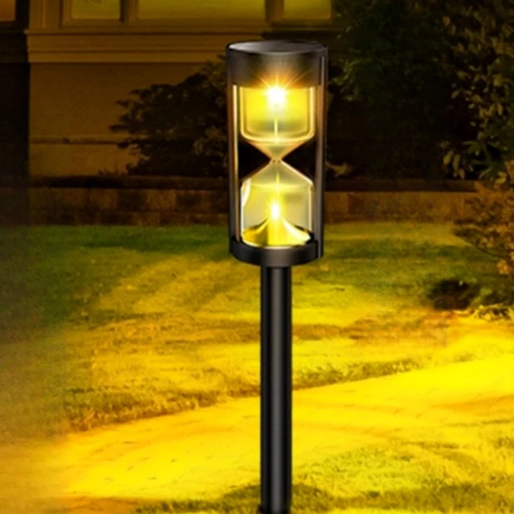 Bright Solar Hourglass LED Pathway Lights – Outdoor Solar Garden Lights for Yard & Landscape Decoration