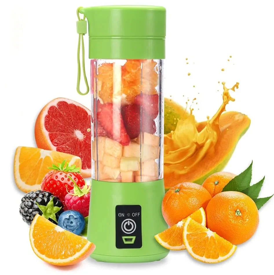 Portable Mini Electric Juicer – USB Rechargeable Smoothie & Juice Maker for Fruits and Citrus