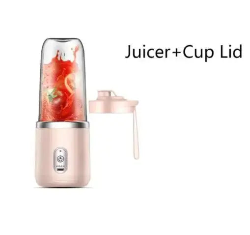 Portable Electric Blender Bottle – 6-Blade Smoothie Maker & Ice-Crushing Juice Cup