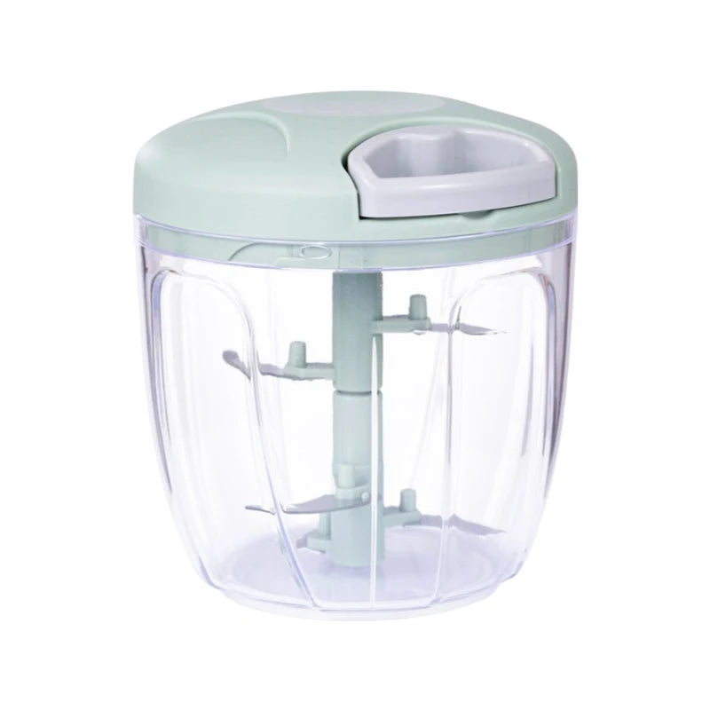 Manual Garlic Chopper & Vegetable Cutter – 200/500/900ML Hand-Pull Food Slicer & Crusher for Kitchen Use