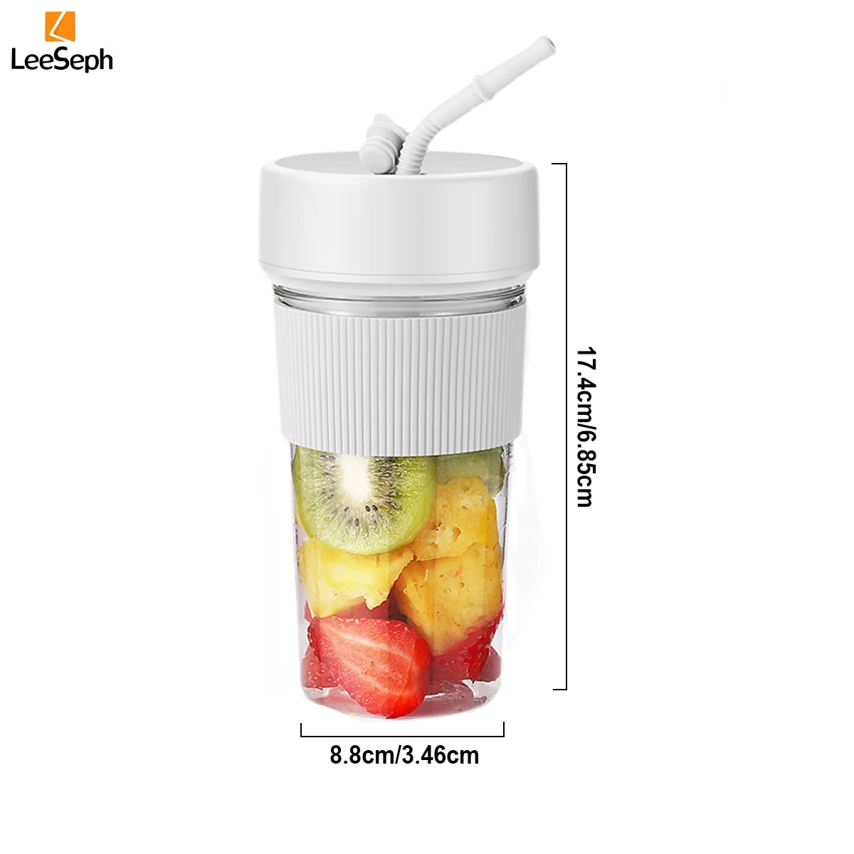 Portable Electric Blender Cup – Mini Juicer for Shakes & Smoothies, Ideal for Home, Gym & Office