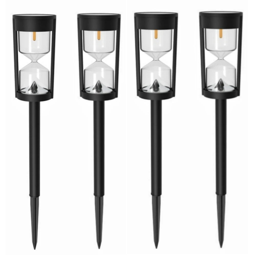 Bright Solar Hourglass LED Pathway Lights – Outdoor Solar Garden Lights for Yard & Landscape Decoration