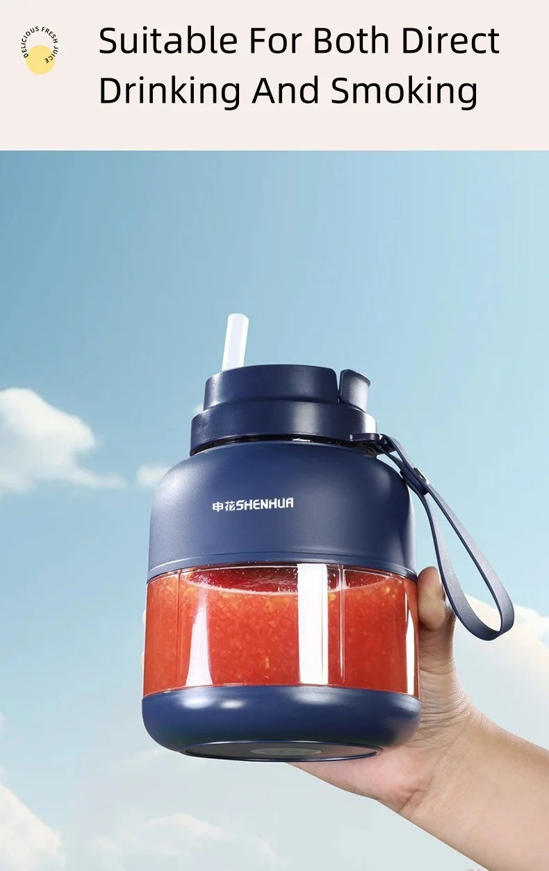 Portable USB Electric Juicer – Rechargeable Fruit Blender for Home & Outdoor Use