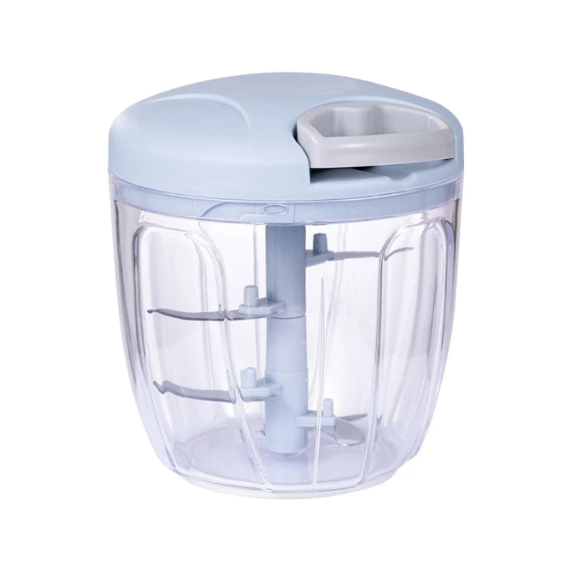 Manual Garlic Chopper & Vegetable Cutter – 200/500/900ML Hand-Pull Food Slicer & Crusher for Kitchen Use
