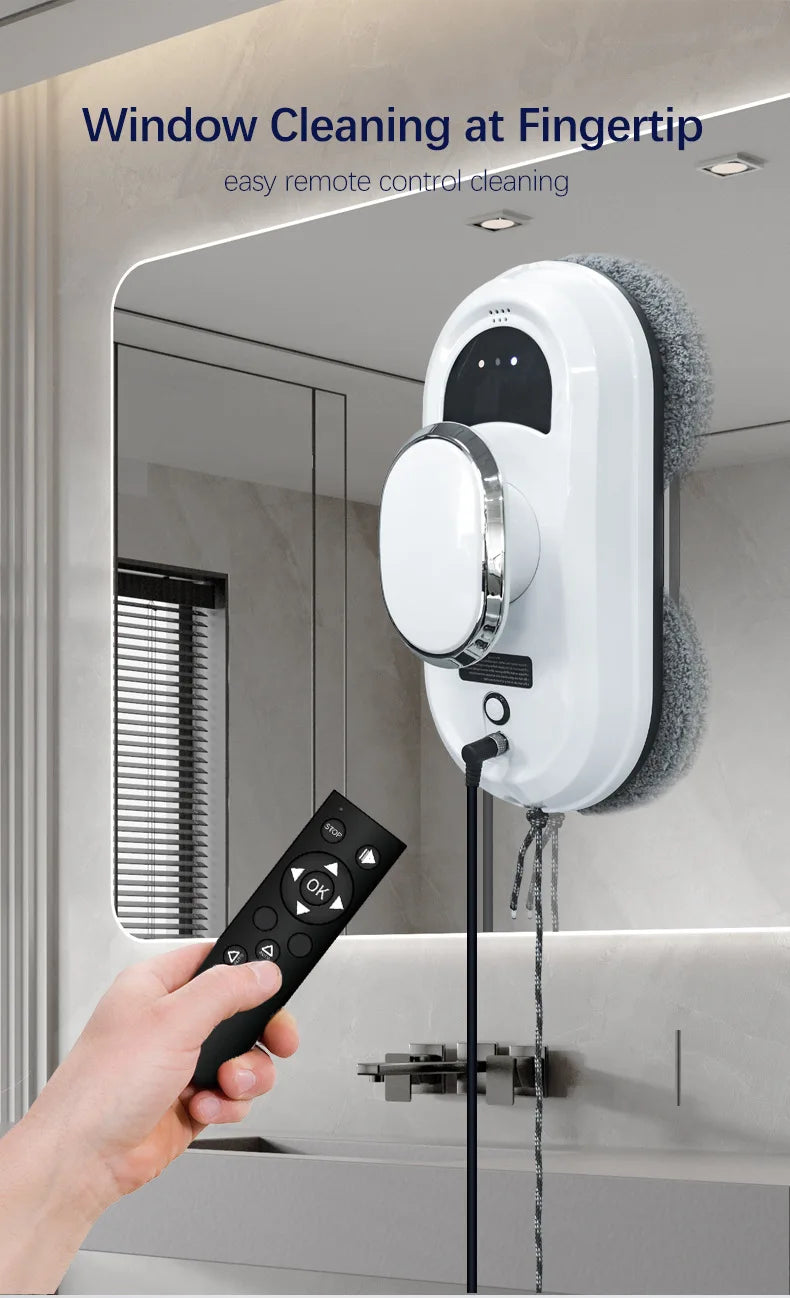 Smart Window Cleaning Robot – Remote-Controlled Glass Cleaner