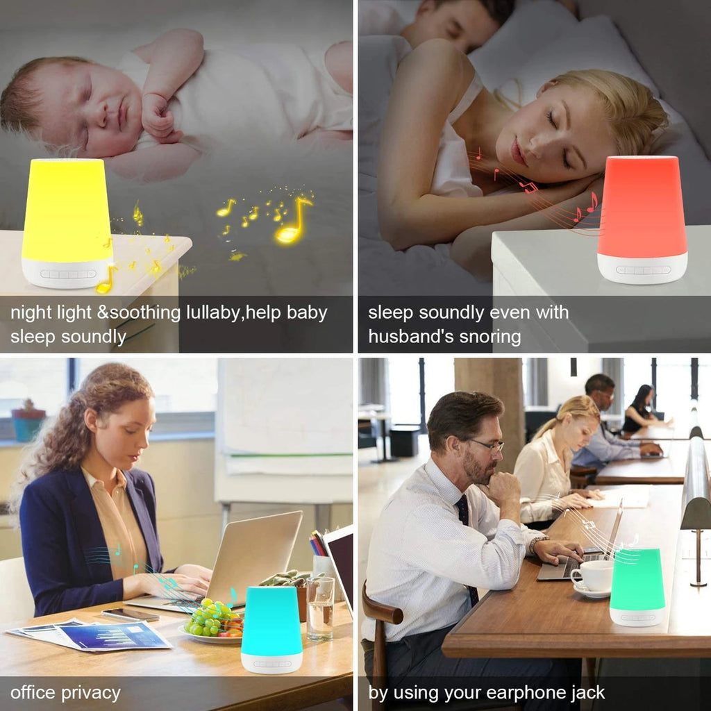 Smart Baby White Noise Machine – 34 Soothing Sounds, Night Light, Voice & App Control