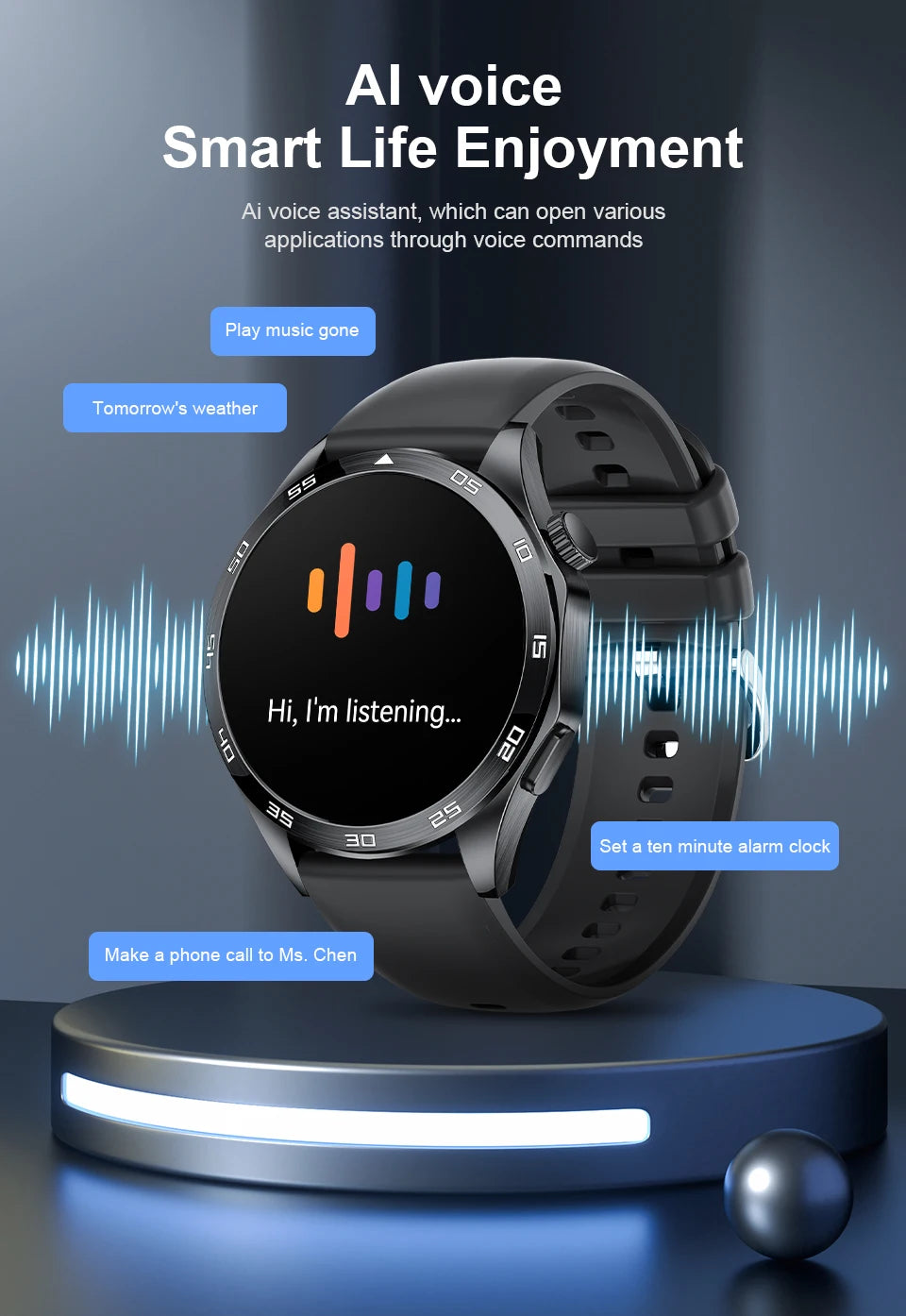 LIGE GT4 Pro Men's Smartwatch – ECG, Heart Rate, Bluetooth Call, Sports & Fitness Tracker for Android & iOS