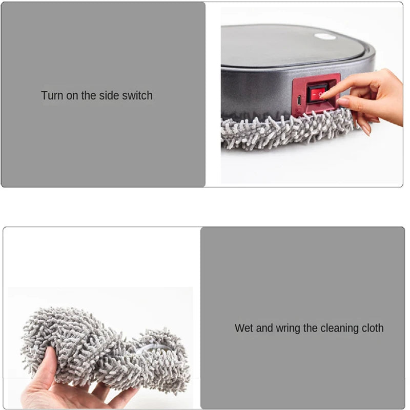 1 Intelligent Robot Vacuum Cleaner – Dry & Wet Sweep, Mop & Spray, Rechargeable Smart Home Cleaner