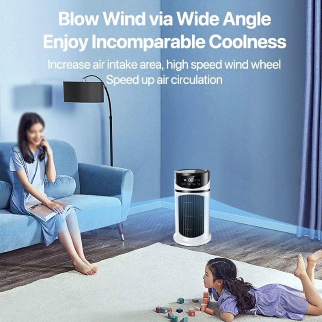 "Portable Air Cooler Fan – Water Cooling Mobile AC for Home & Office Use