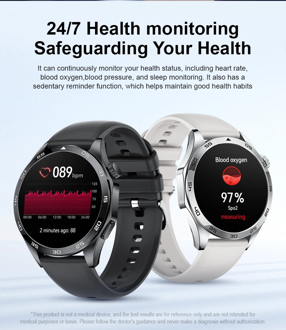 LIGE GT4 Pro Men's Smartwatch – ECG, Heart Rate, Bluetooth Call, Sports & Fitness Tracker for Android & iOS