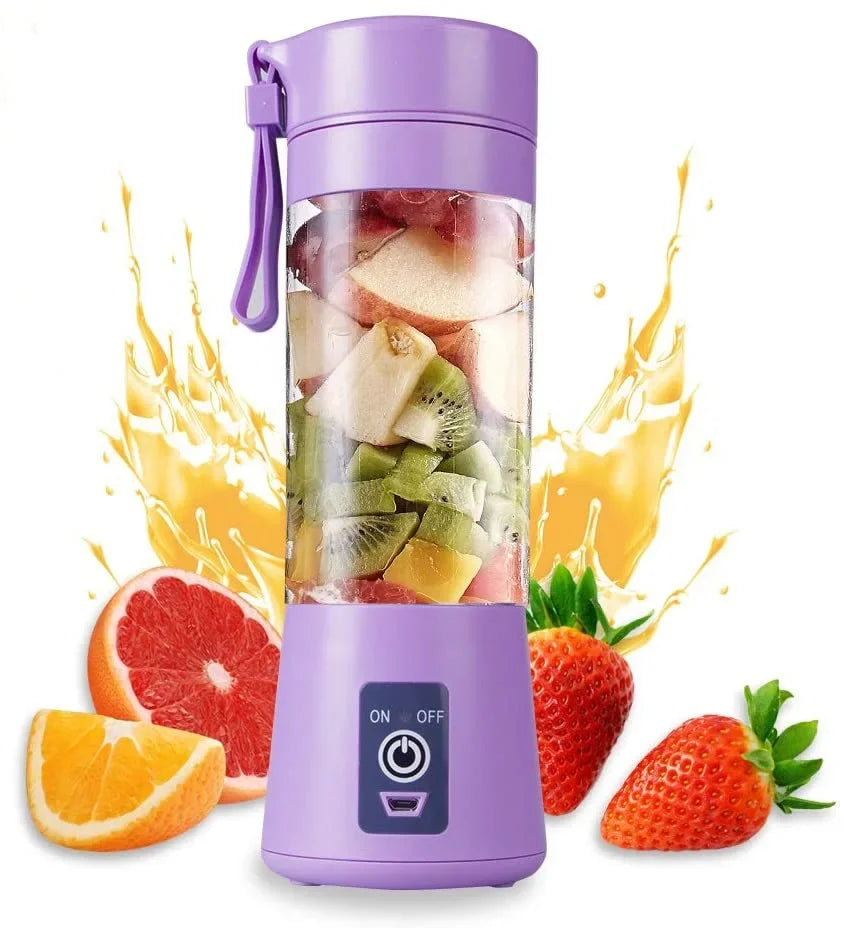 Portable Mini Electric Juicer – USB Rechargeable Smoothie & Juice Maker for Fruits and Citrus