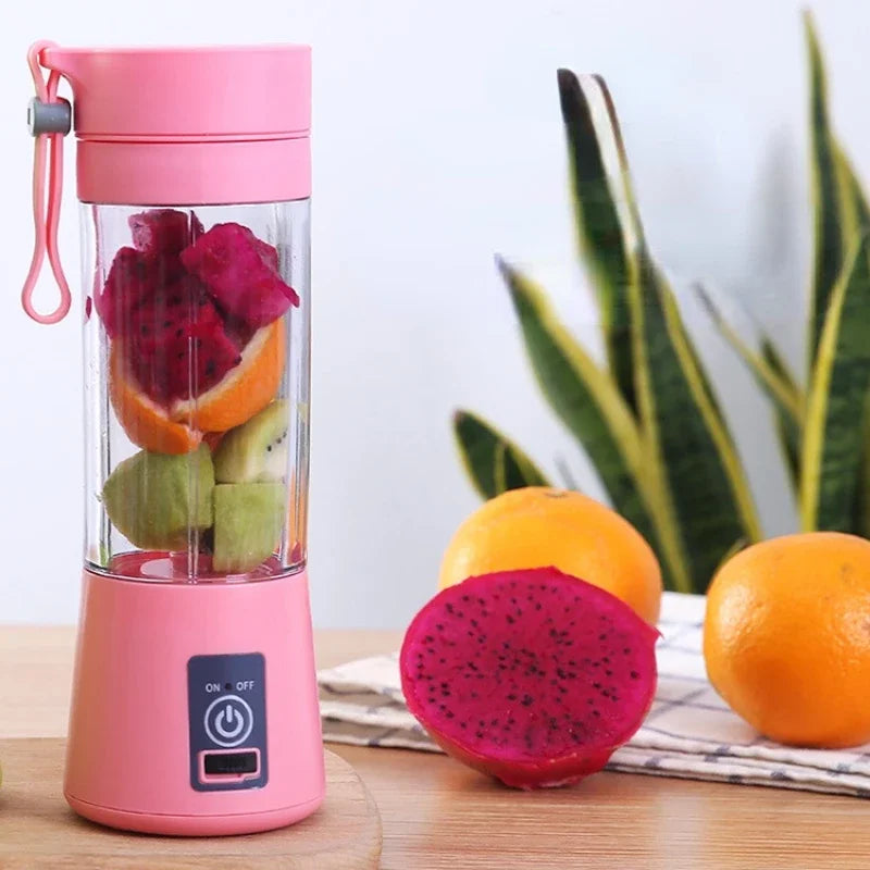 Rechargeable Handheld Juicer – USB Mini Smoothie Maker & Portable Food Blender