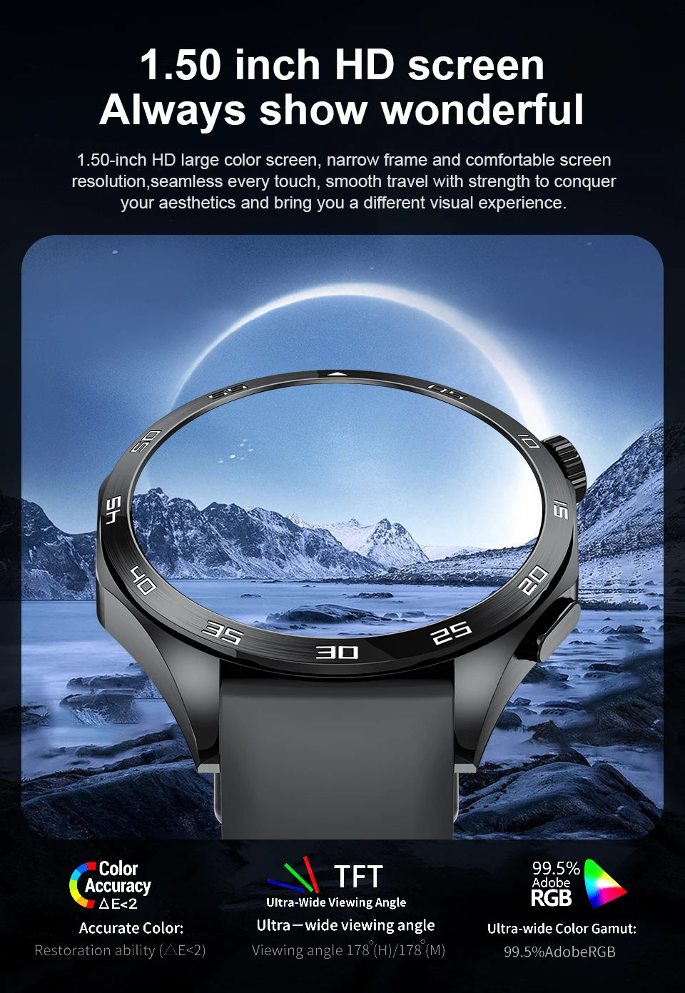 LIGE GT4 Pro Men's Smartwatch – ECG, Heart Rate, Bluetooth Call, Sports & Fitness Tracker for Android & iOS