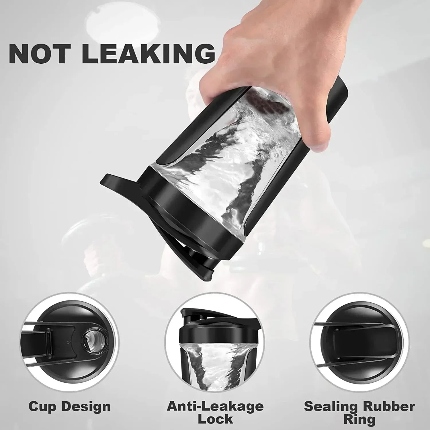 450ml Blenders Cup Portable Protein Powder Shaker Bottle Fitness Sports Mug Nutrition Shakers Cup Body Exercise Mixing Cup
