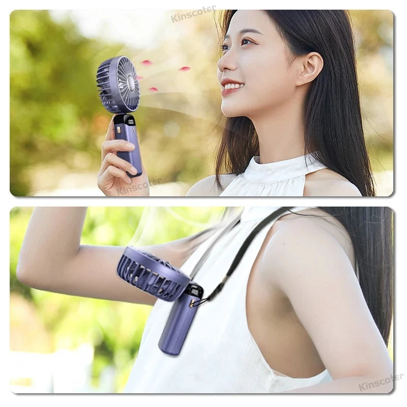 Mini USB Rechargeable Cooling Fan – Handheld & Desktop Personal Air Circulator