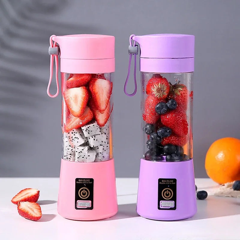 Rechargeable Handheld Juicer – USB Mini Smoothie Maker & Portable Food Blender