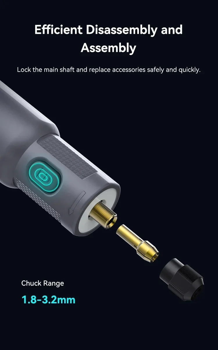 Creality 3.7V Cordless Rotary Tool Kit – 6-Speed Handheld Grinder for 3D Prints & DIY Projects
