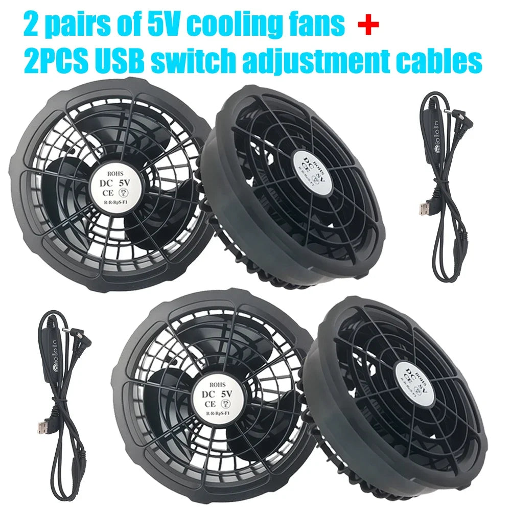 Wearable Cooling Fan for Air Conditioner Vest – Portable Cooling for Hot Work & Outdoor Use