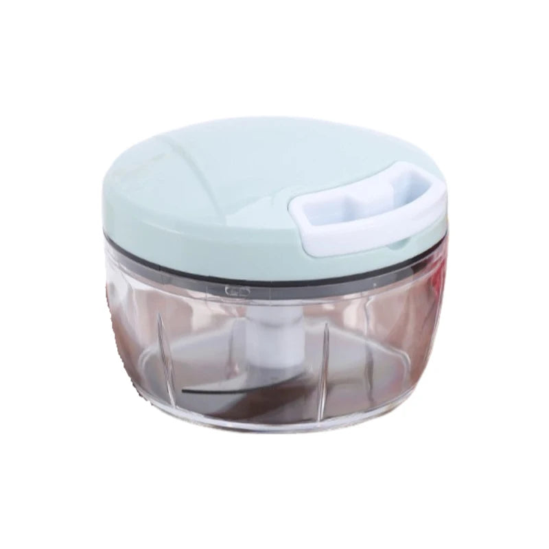 Manual Garlic Chopper & Vegetable Cutter – 200/500/900ML Hand-Pull Food Slicer & Crusher for Kitchen Use