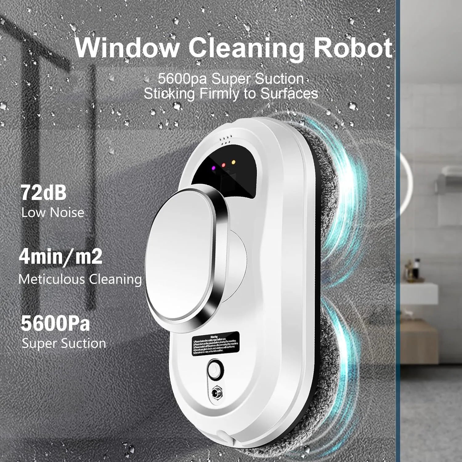 Smart Window Cleaning Robot – Remote-Controlled Glass Cleaner