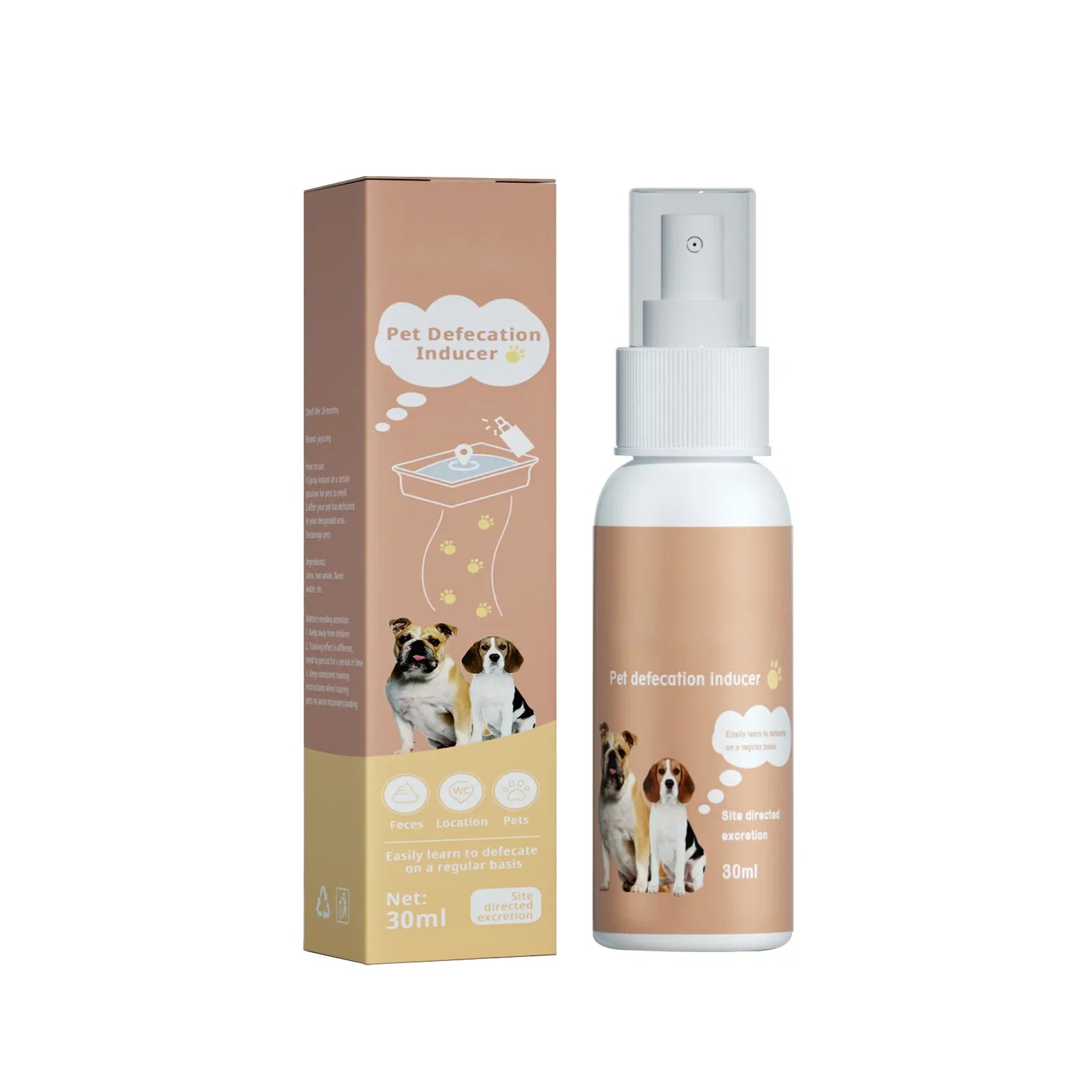 Pet Defecation Inducer Spray – Indoor/Outdoor Cat & Dog Toilet Training Aid