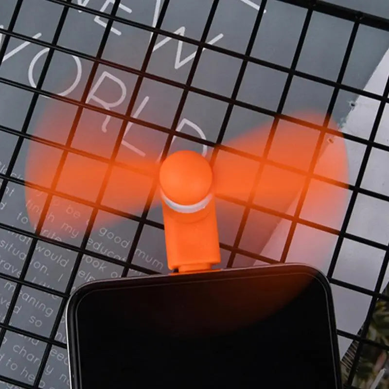 Type-C Portable Mini Phone Fan – USB Cooling MicroFan with Charging Treasure Compatibility