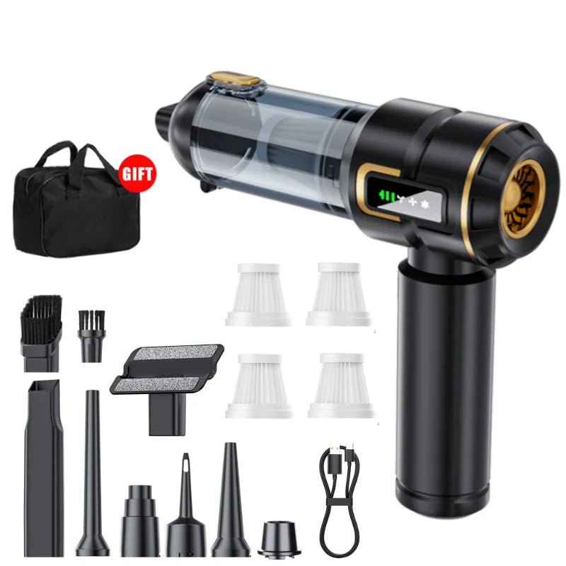 998000PA Cordless Car Vacuum Cleaner – Powerful Handheld Mini Vacuum & Blower with Strong Suction, Portable for Vehicle Cleaning